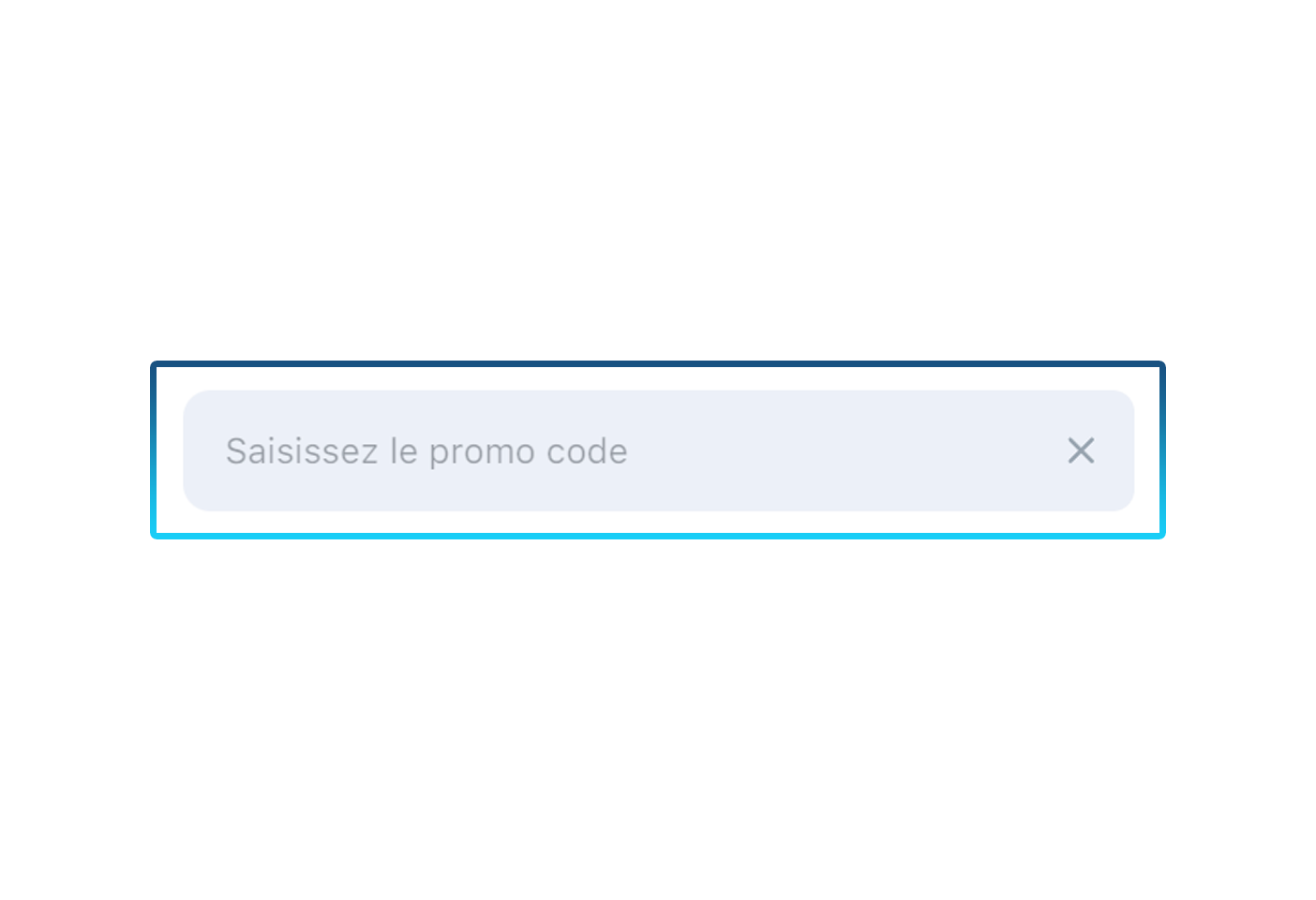 Saisir un code promo lors de l'inscription