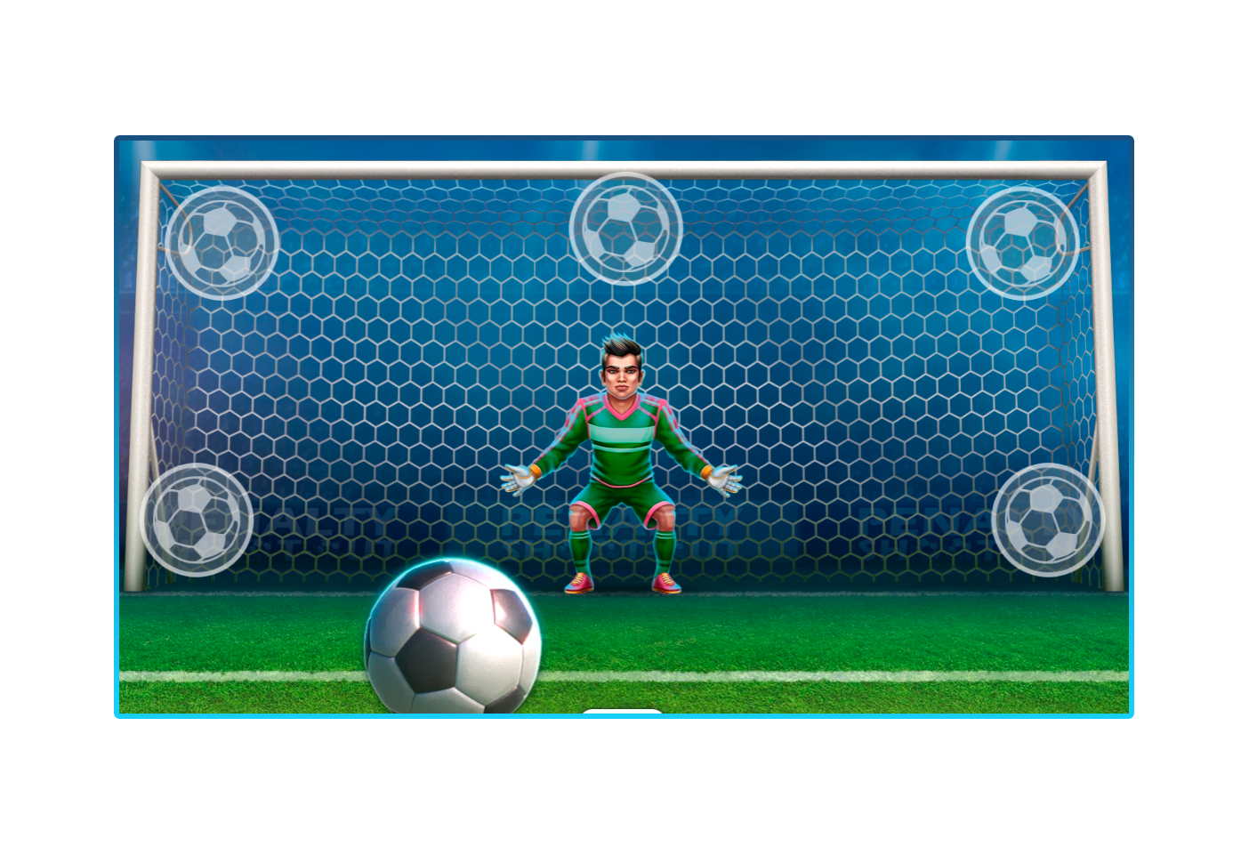 Démarrage du jeu et marquage de buts