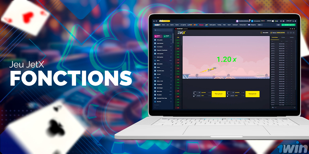 Fonctions et caractéristiques utiles du jeu Jetx