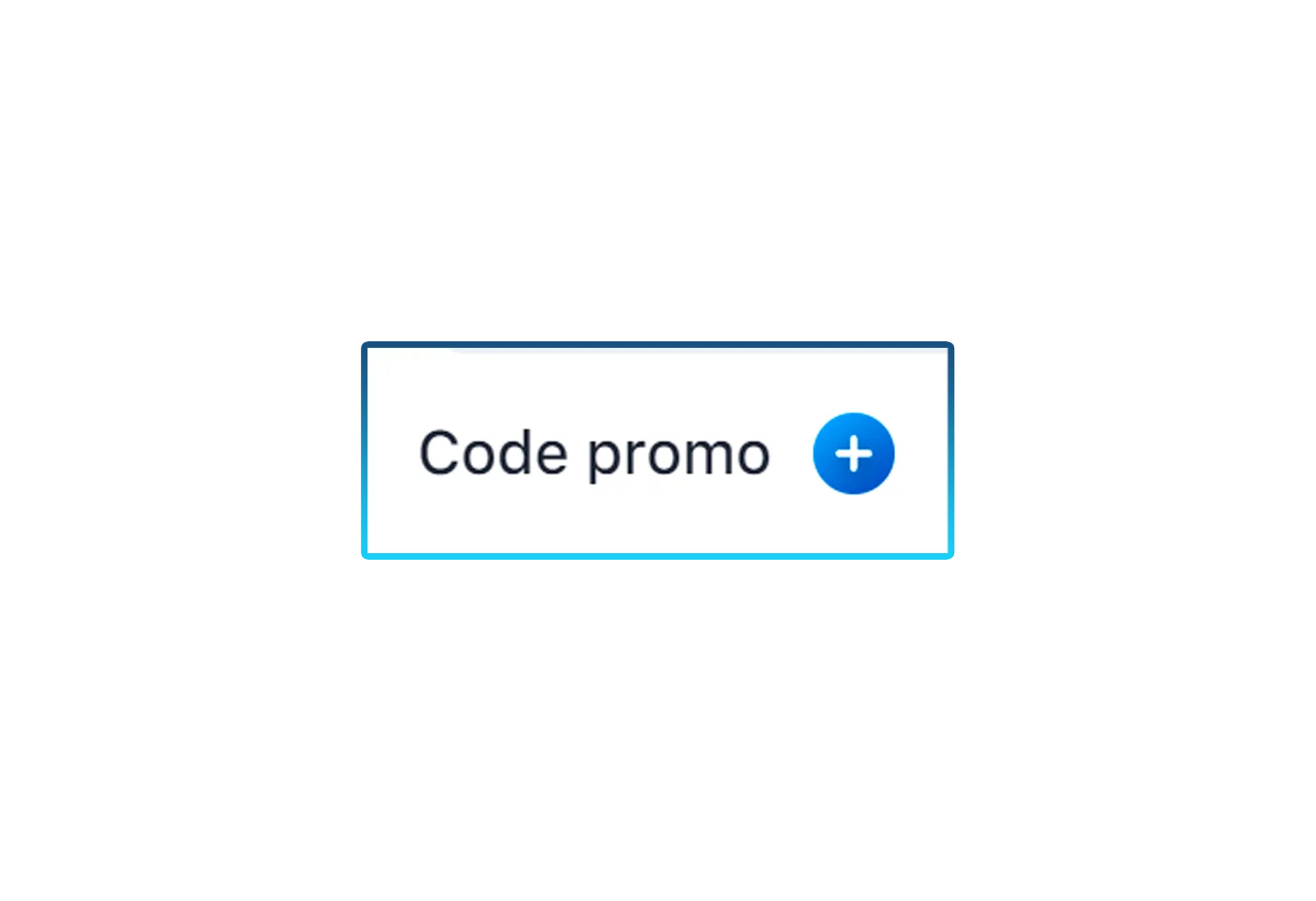 Saisir un code promo
