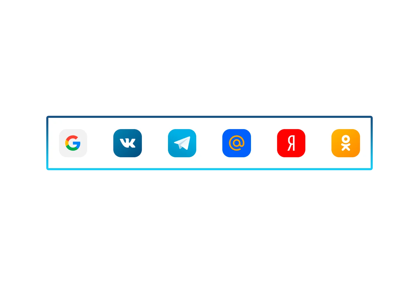 Sélection du réseau social souhaité