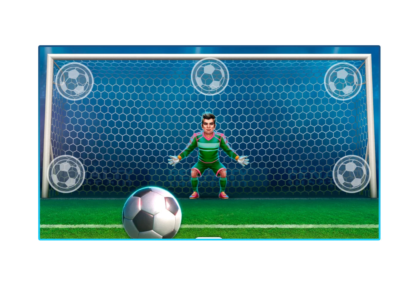 Démarrage du jeu et marquage de buts